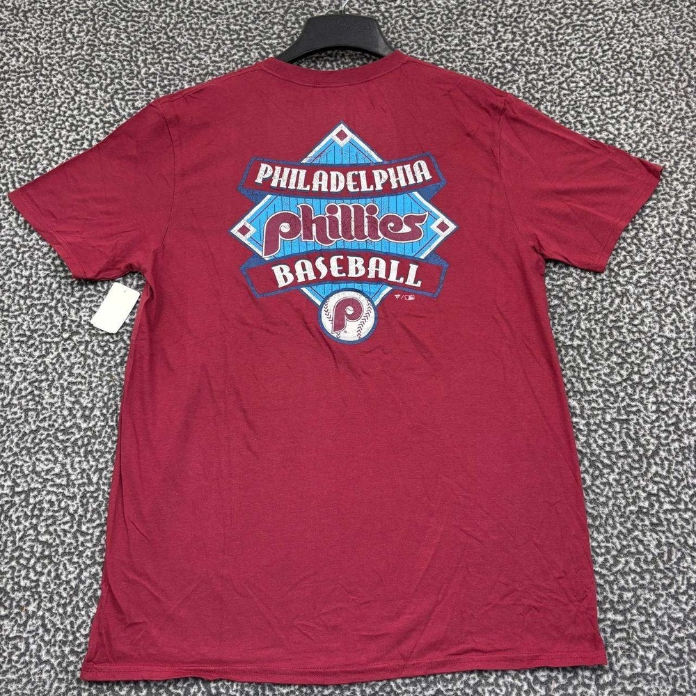 Philadelphia Phillies‎ Shirt Men Large Red Fanatics Short Sleeve Crew Neck New L